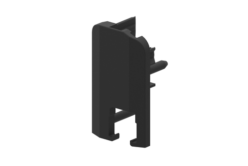 [10-6075-1] 10-6075-1 End cap pair for glazing list, black