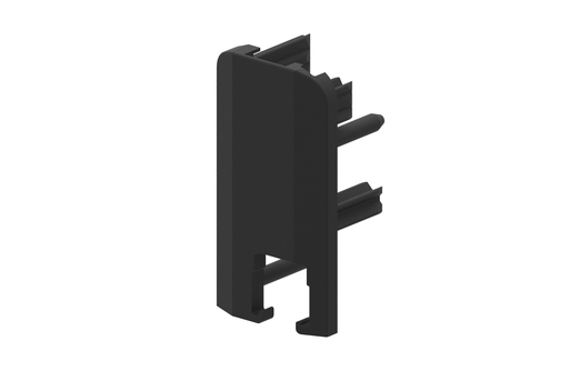 [10-6076-1] 10-6076-1 End cap pair for glazing list, black