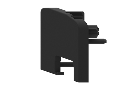 [10-6077-1] 10-6077-1 Corner end cap pair blind ready, black