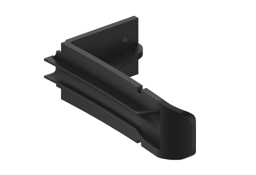 [10-6044-1] 10-6044-1 Short wheel guide, black incl. screws (torx, 4pcs)