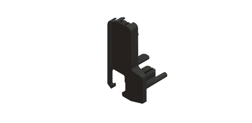 [10-6083-1] 10-6083-1 Plastic end cap pair, black